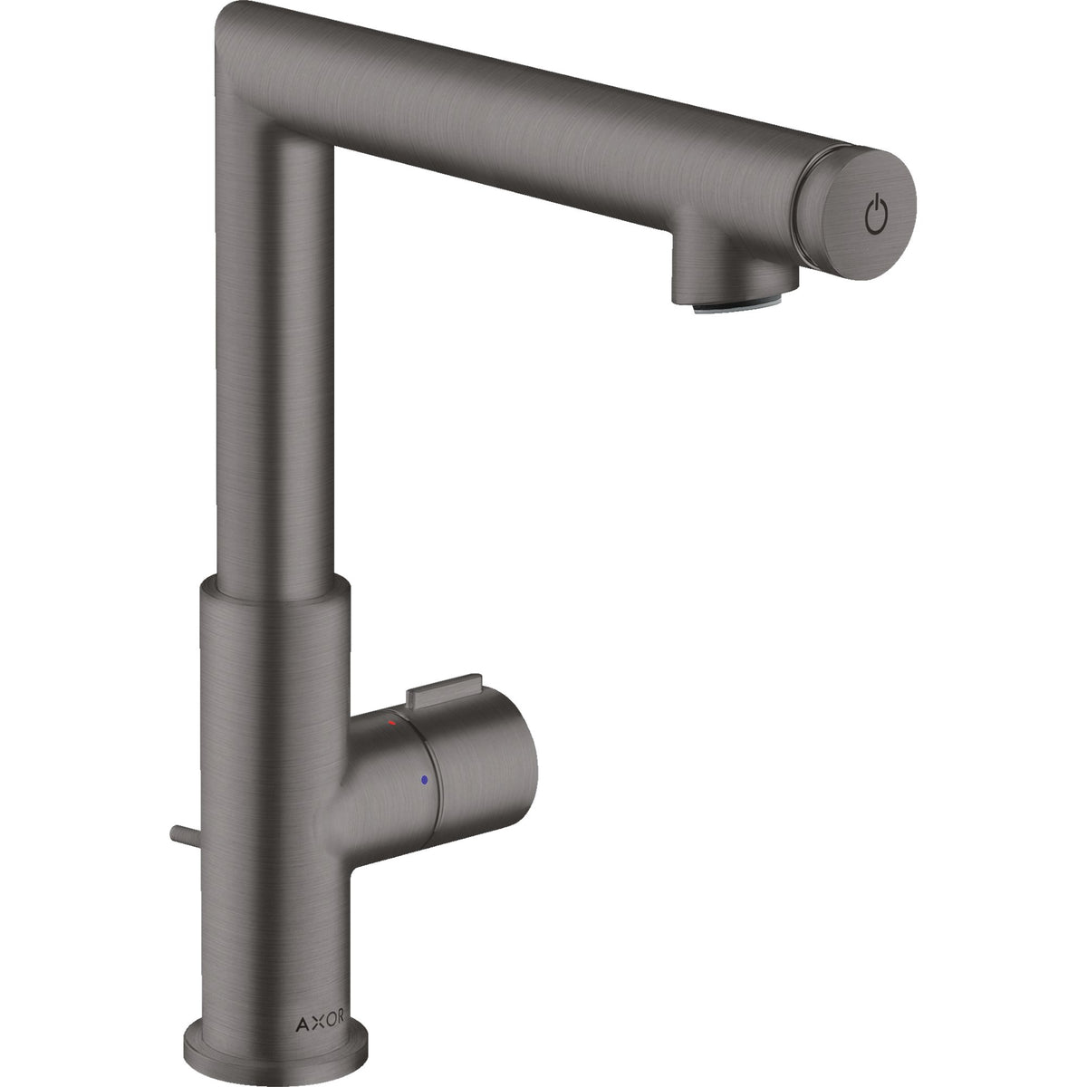 AXOR-Uno-Basin-mixer-Select-220-with-pop-up-waste-set-Brushed-Black-Chrome-45016340