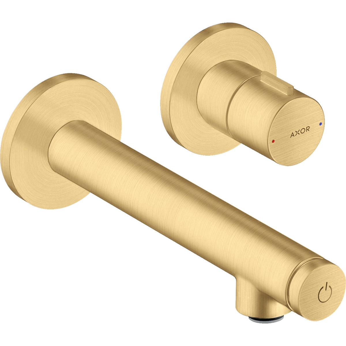 AXOR-Uno-Basin-mixer-for-concealed-installation-wall-mounted-Select-with-spout-158-mm-Brushed-Gold-Optic-45112250