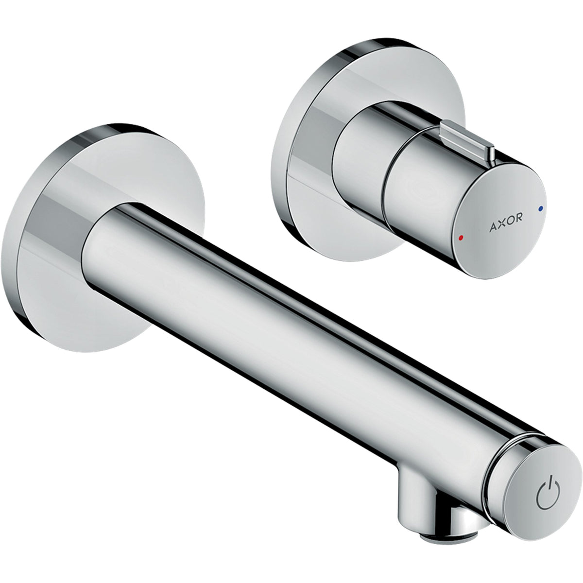 AXOR-Uno-Basin-mixer-for-concealed-installation-wall-mounted-Select-with-spout-158-mm-Chrome-45112000