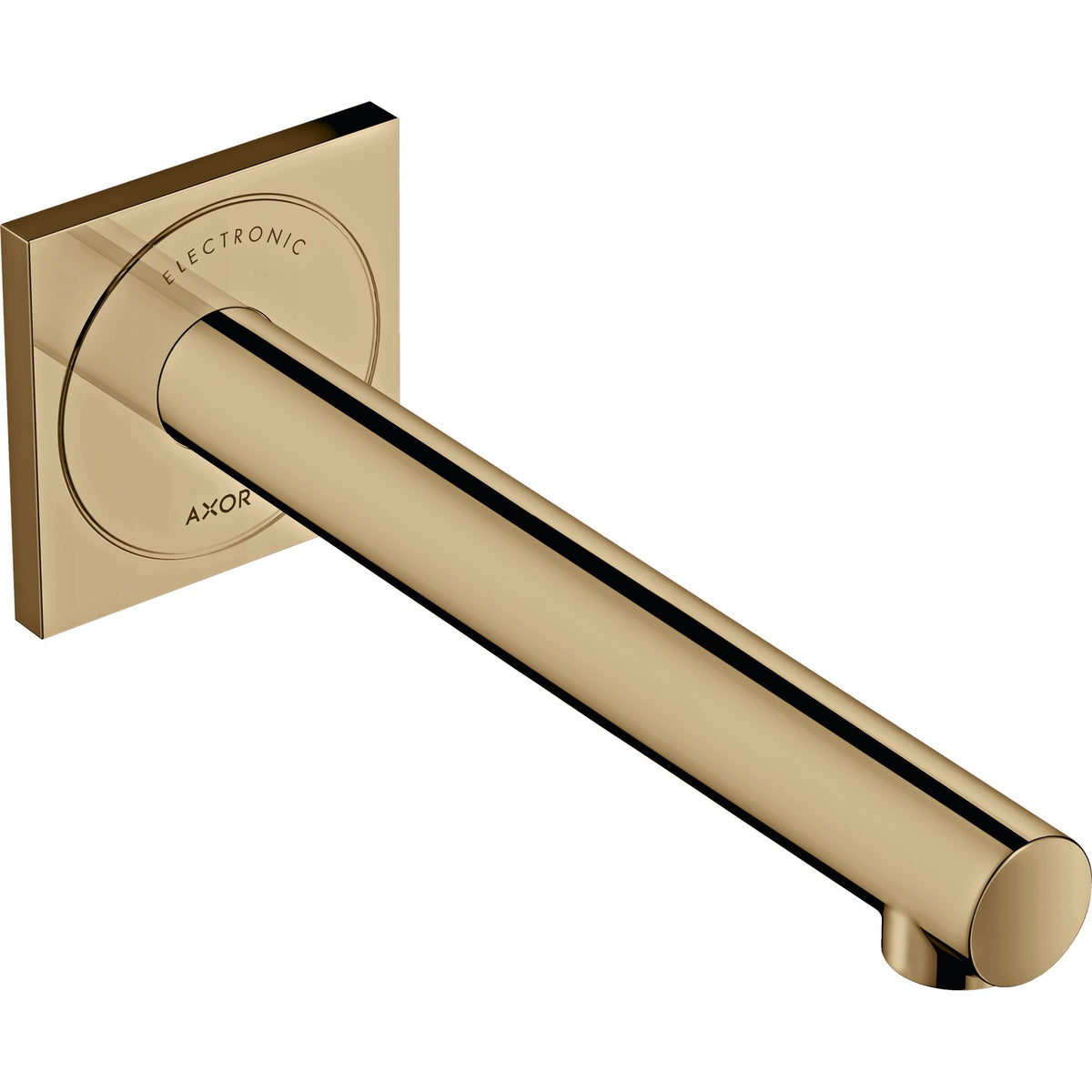 AXOR-Uno-Electronic-basin-mixer-for-concealed-installation-wall-mounted-with-spout-221-mm-Polished-Bronze-45111130