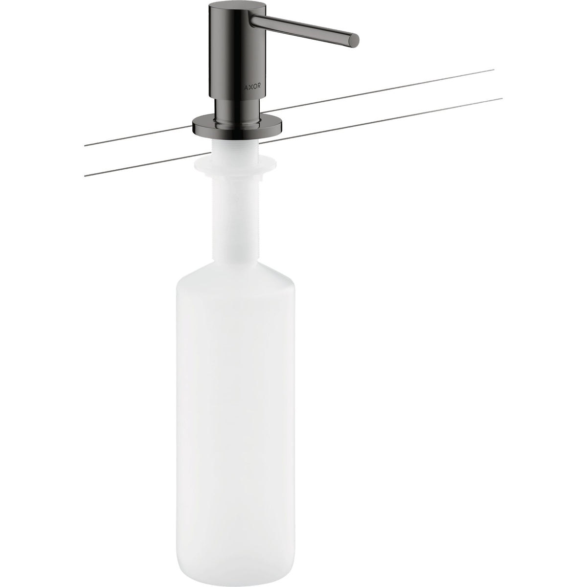 AXOR-Uno-Liquid-soap-dispenser-washing-up-liquid-dispenser-Polished-Black-Chrome-42818330