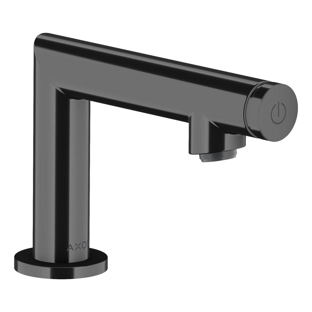AXOR-Uno-Pillar-tap-Select-80-without-waste-set-Polished-Black-Chrome-45130330