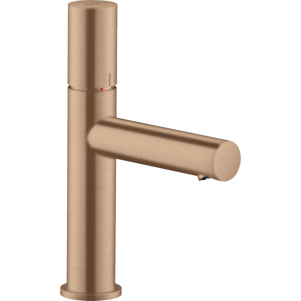 AXOR-Uno-Single-lever-basin-mixer-110-with-zero-handle-and-waste-set-Brushed-Red-Gold-45002310