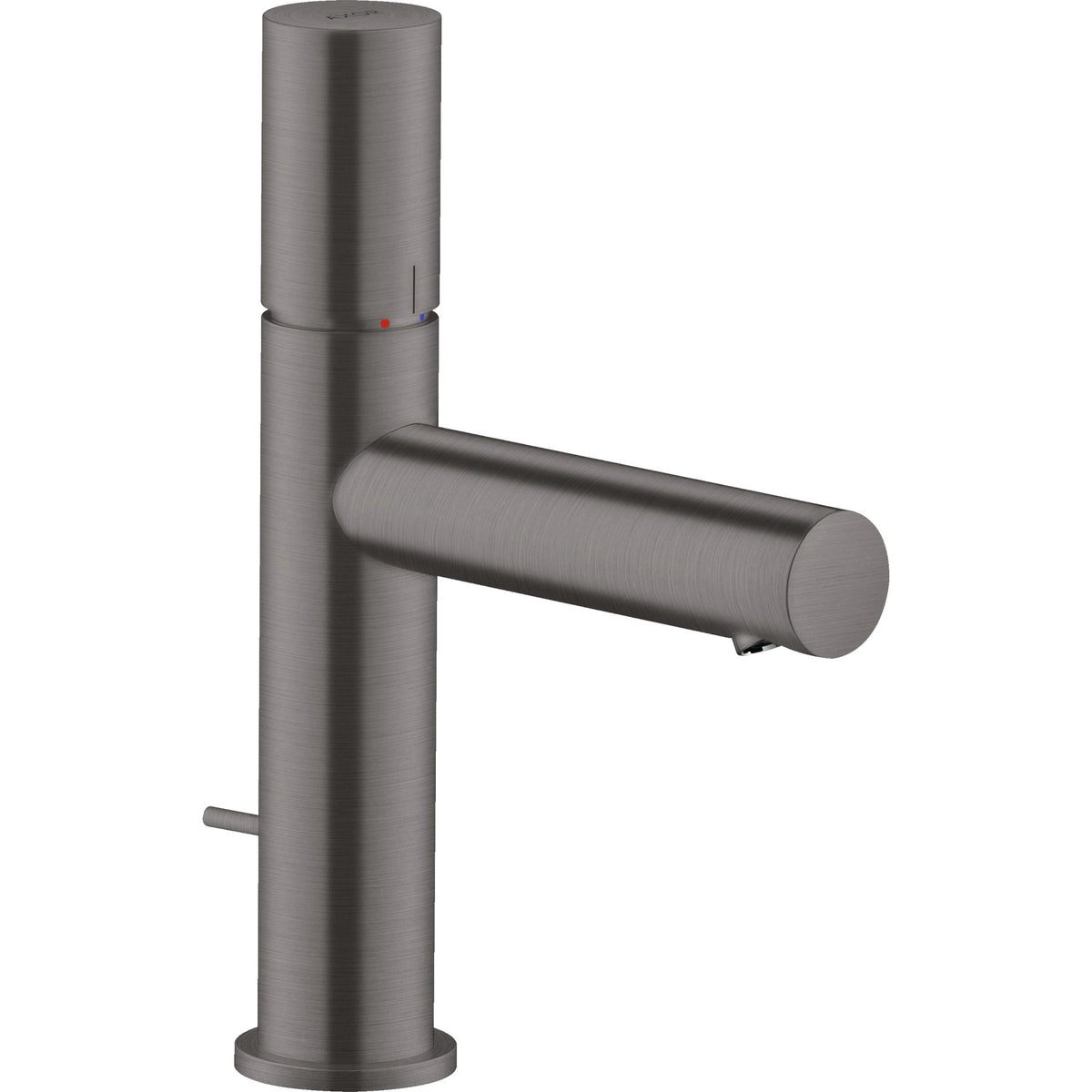 AXOR-Uno-Single-lever-basin-mixer-110-with-zero-handle-with-pop-up-waste-set-Brushed-Black-Chrome-45001340