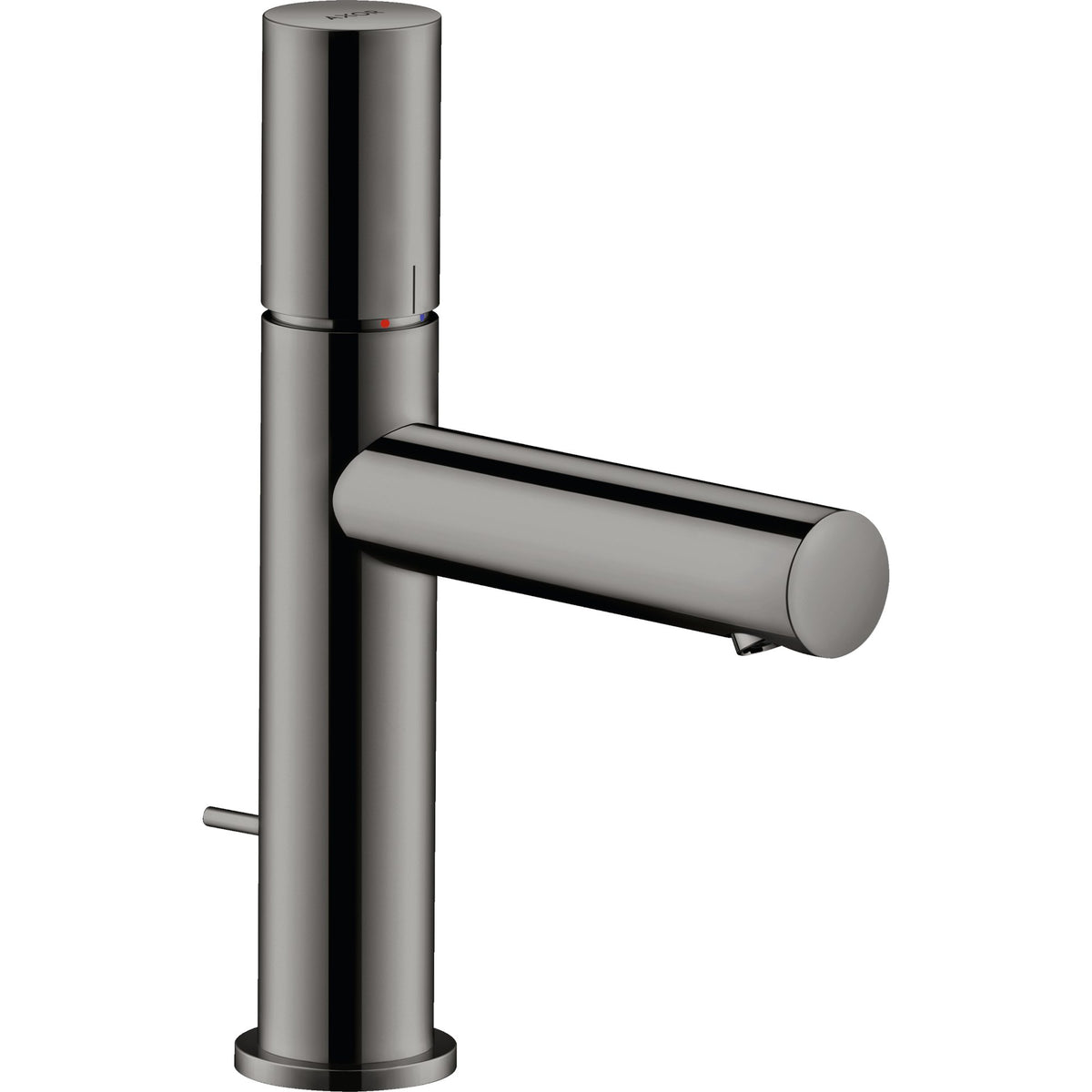 AXOR-Uno-Single-lever-basin-mixer-110-with-zero-handle-with-pop-up-waste-set-Polished-Black-Chrome-45001330