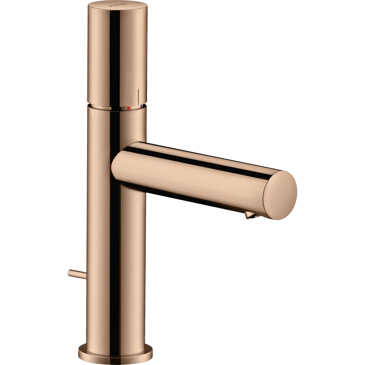 AXOR-Uno-Single-lever-basin-mixer-110-with-zero-handle-with-pop-up-waste-set-Polished-Red-Gold-45001300