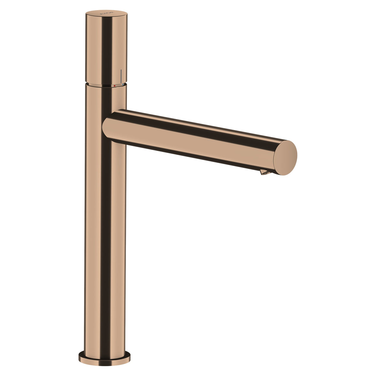 AXOR-Uno-Single-lever-basin-mixer-200-with-zero-handle-for-wash-bowls-and-waste-set-Polished-Red-Gold-45003300