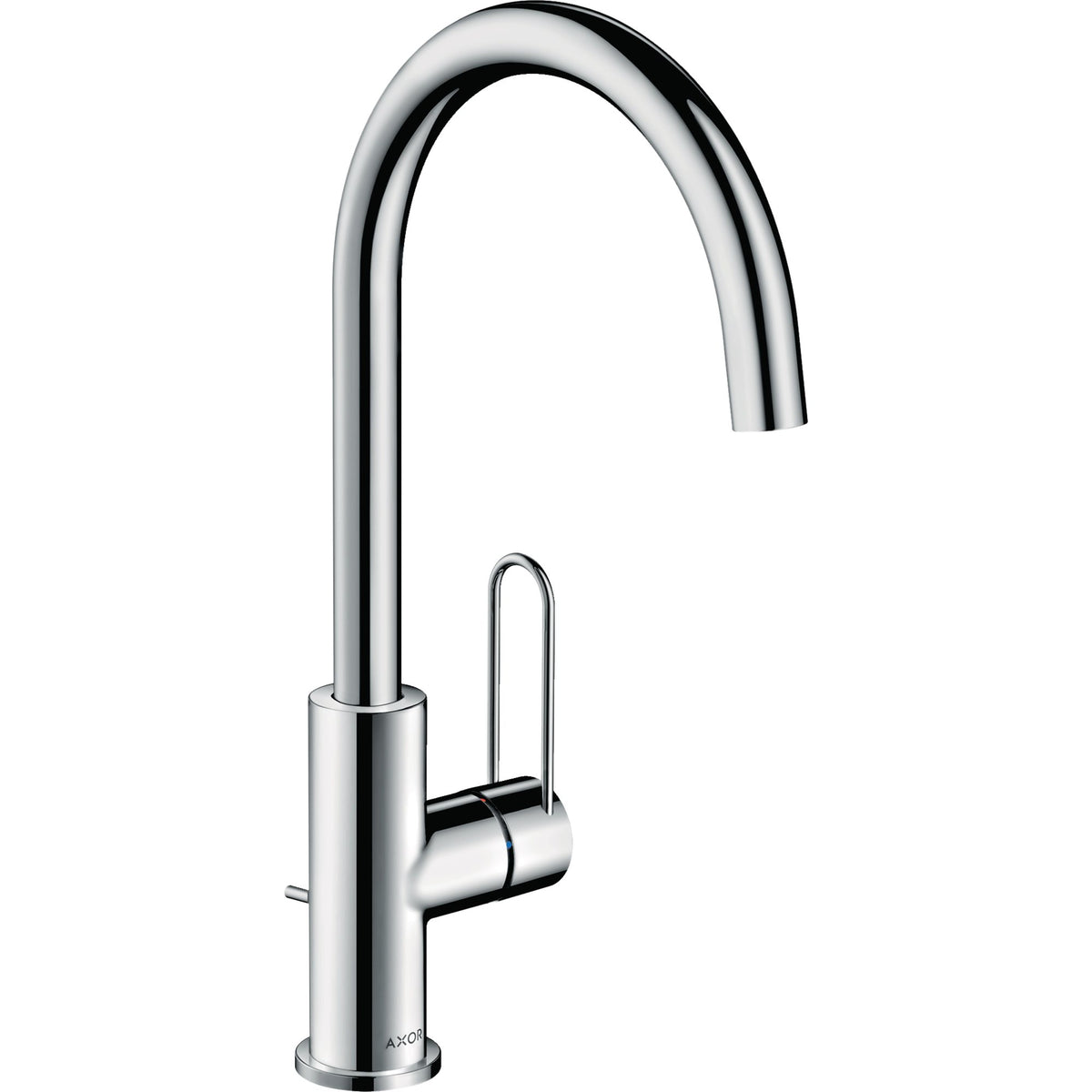 AXOR-Uno-Single-lever-basin-mixer-240-with-loop-handle-and-pop-up-waste-set-Polished-Chrome-38036020