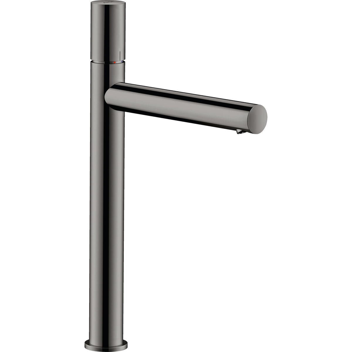AXOR-Uno-Single-lever-basin-mixer-260-with-zero-handle-for-wash-bowls-and-waste-set-Polished-Black-Chrome-45004330