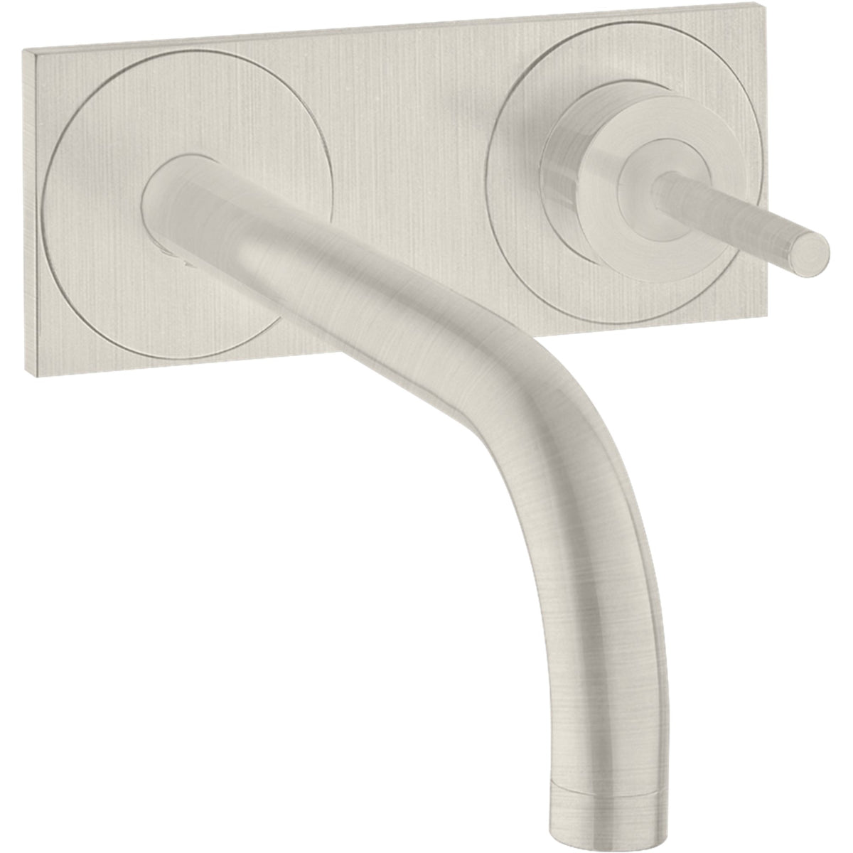 AXOR-Uno-Single-lever-basin-mixer-for-concealed-installation-wall-mounted-with-spout-225-mm-and-plate-Stainless-Steel-Optic-38115800