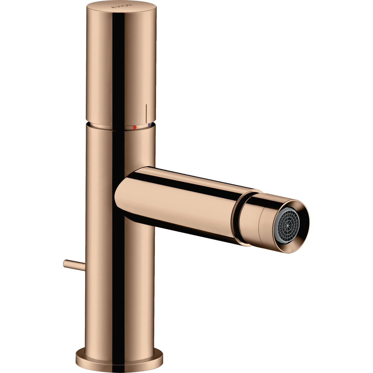 AXOR-Uno-Single-lever-bidet-mixer-with-zero-handle-and-pop-up-waste-set-Polished-Red-Gold-45200300