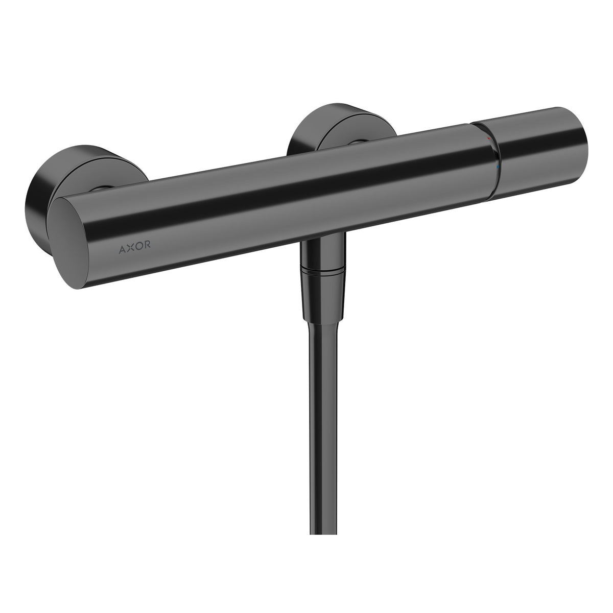 AXOR-Uno-Single-lever-shower-mixer-for-exposed-installation-with-zero-handle-Polished-Black-Chrome-45600330
