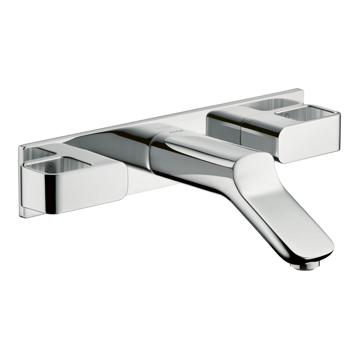 AXOR Urquiola 3 hole basin mixer for concealed installation wall mounted with spout 168 mm 11042 11042140