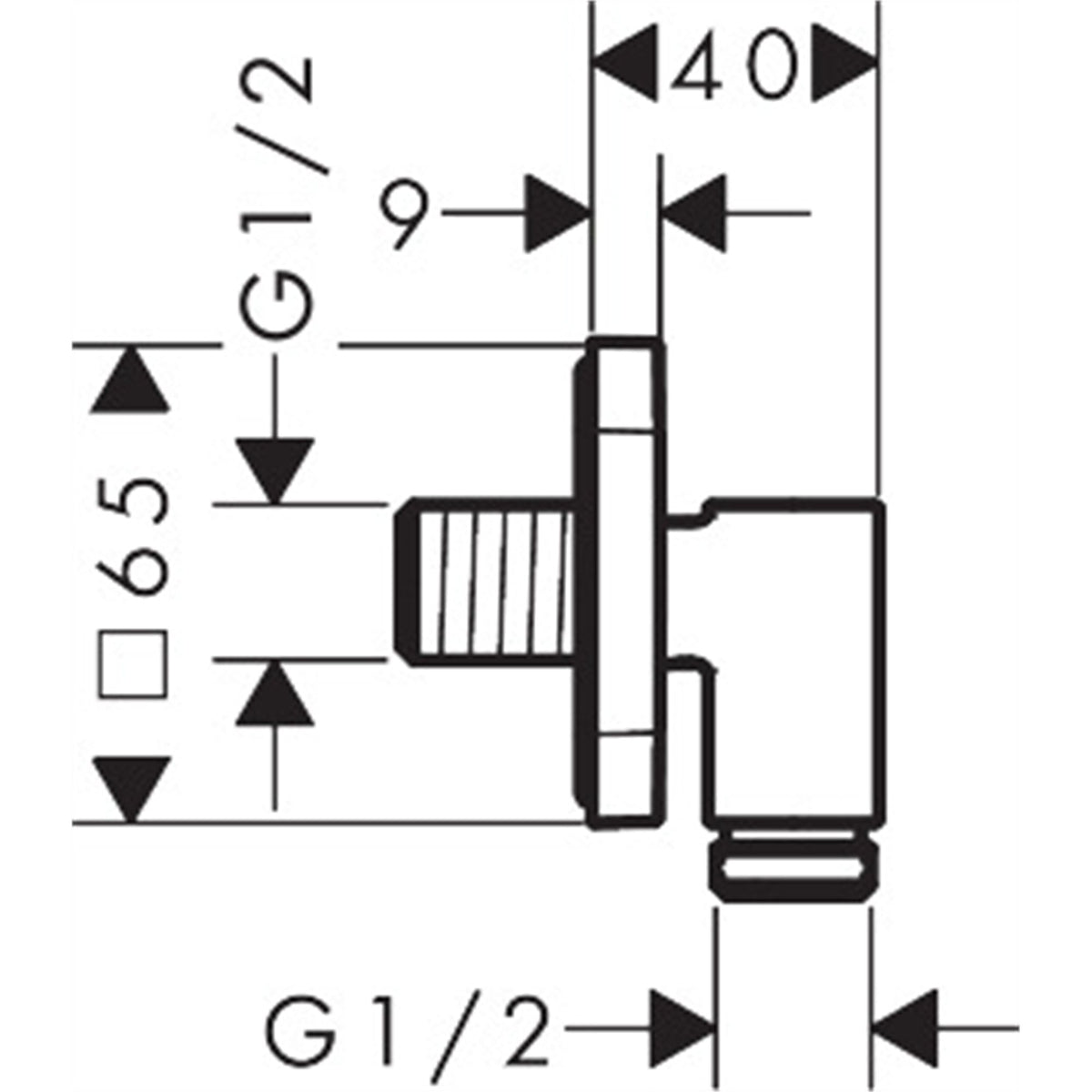 AXOR-Wall-outlet-Fine-Wall-outlet-softsquare-36739-technical-01