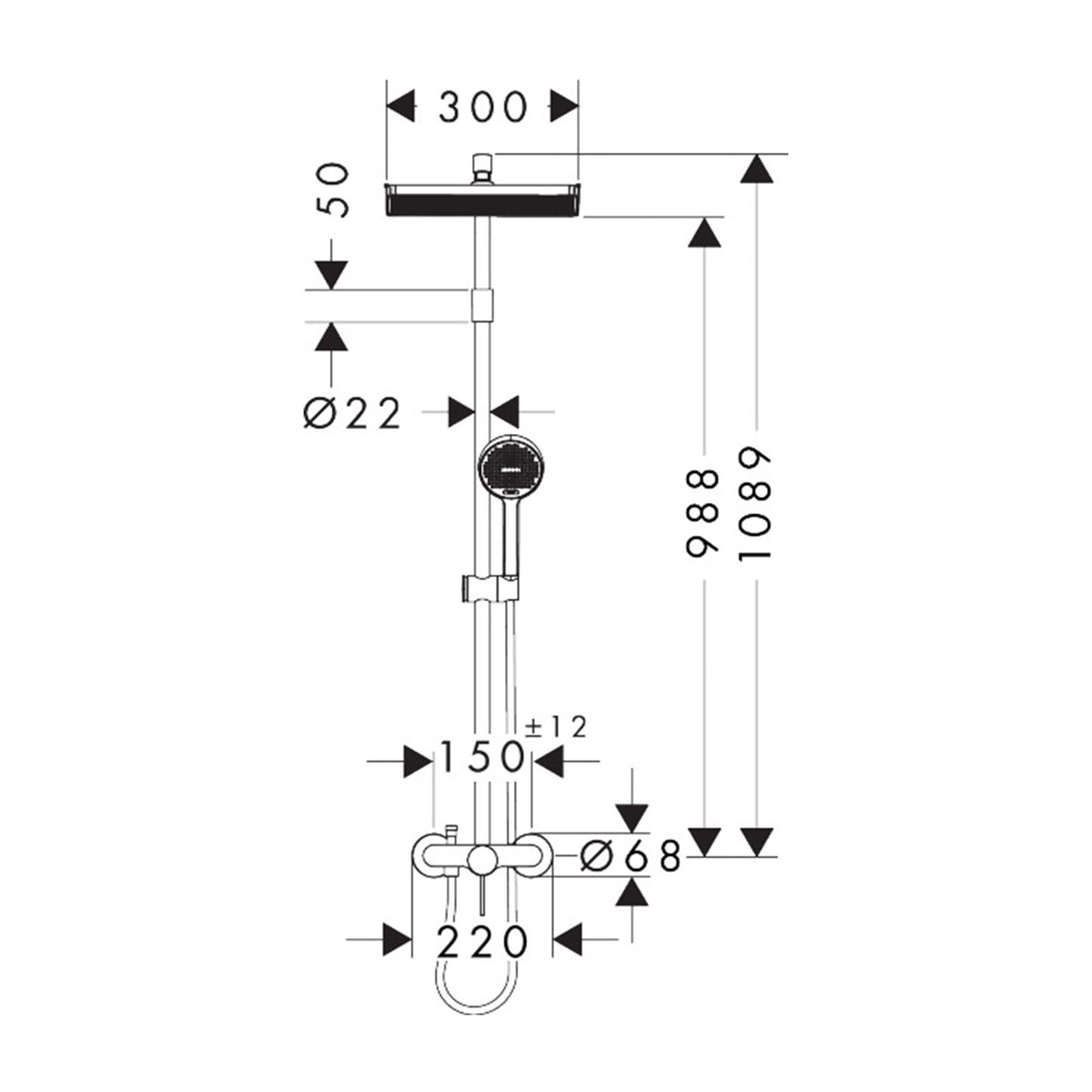 Hansgrohe-Activera-Q-Showerpipe-290-180-1jet-EcoSmart-with-single-lever-mixer-Varia-28747-technical-01