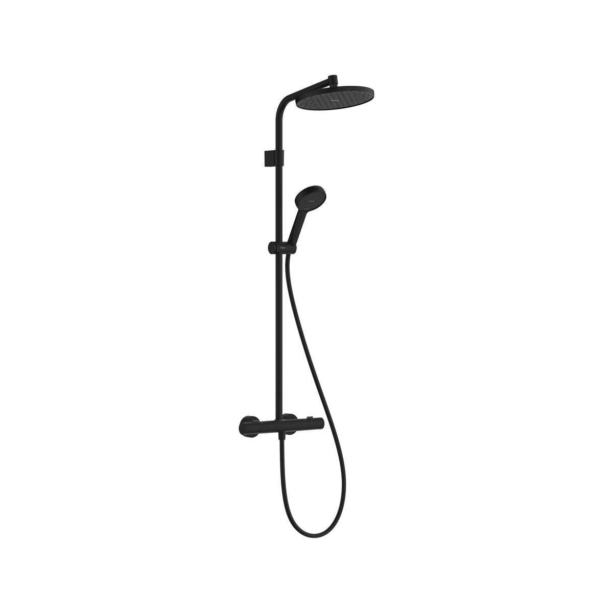 Hansgrohe Activera S Showerpipe 240 1jet EcoSmart mit Ecostat Fine Varia Matt Black 28083670.jpg