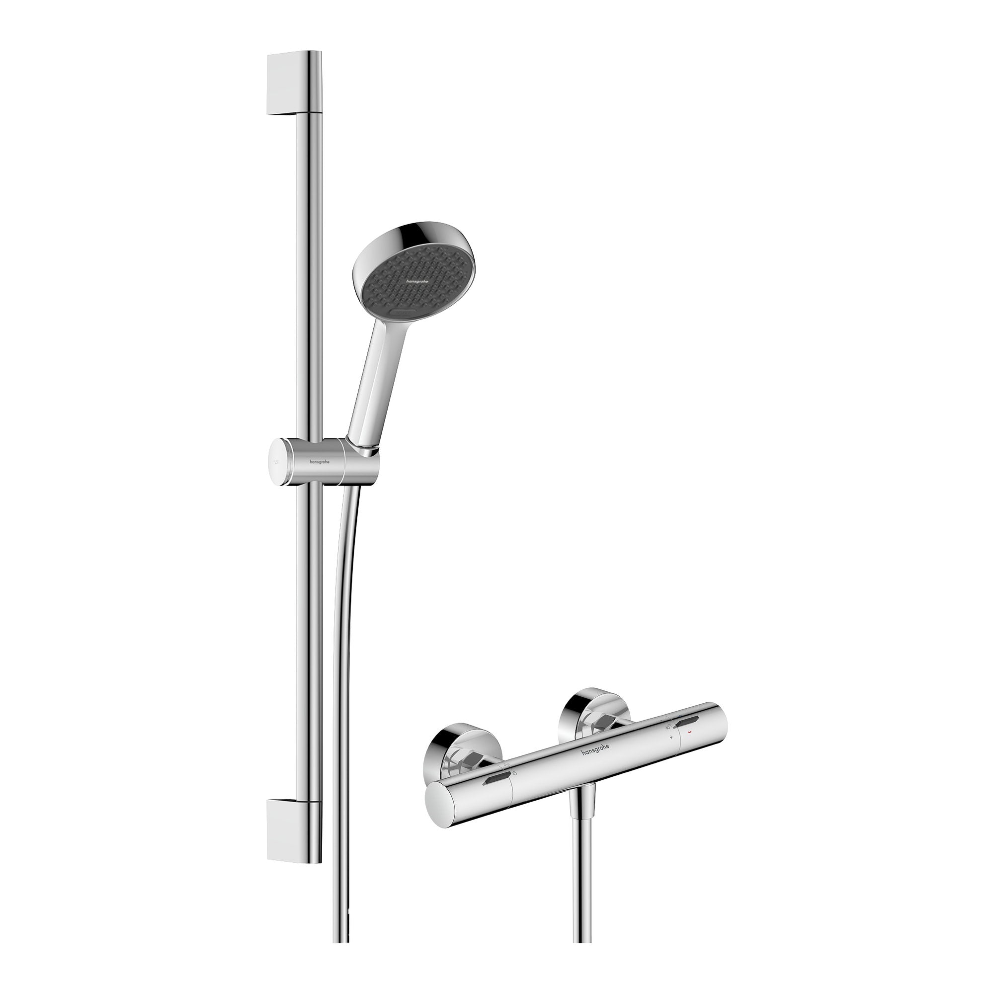 Hansgrohe Activera Select S Shower system for exposed installation 95 2jet EcoSmart with Ecostat Fine and shower bar 65 cm Chrome 28876000.jpg