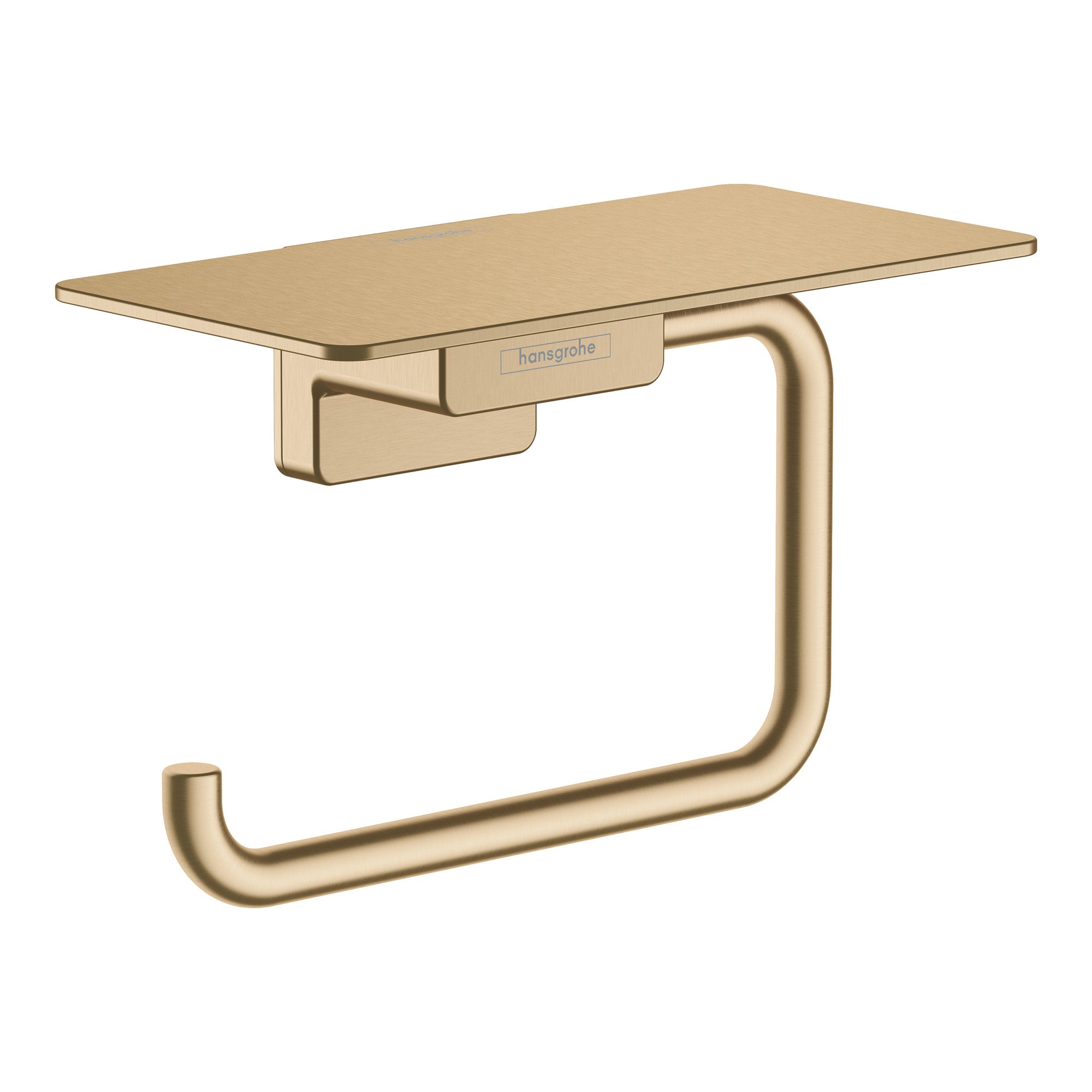 Hansgrohe AddStoris Q Toilet paper holder with shelf Brushed Bronze 41772140.jpg