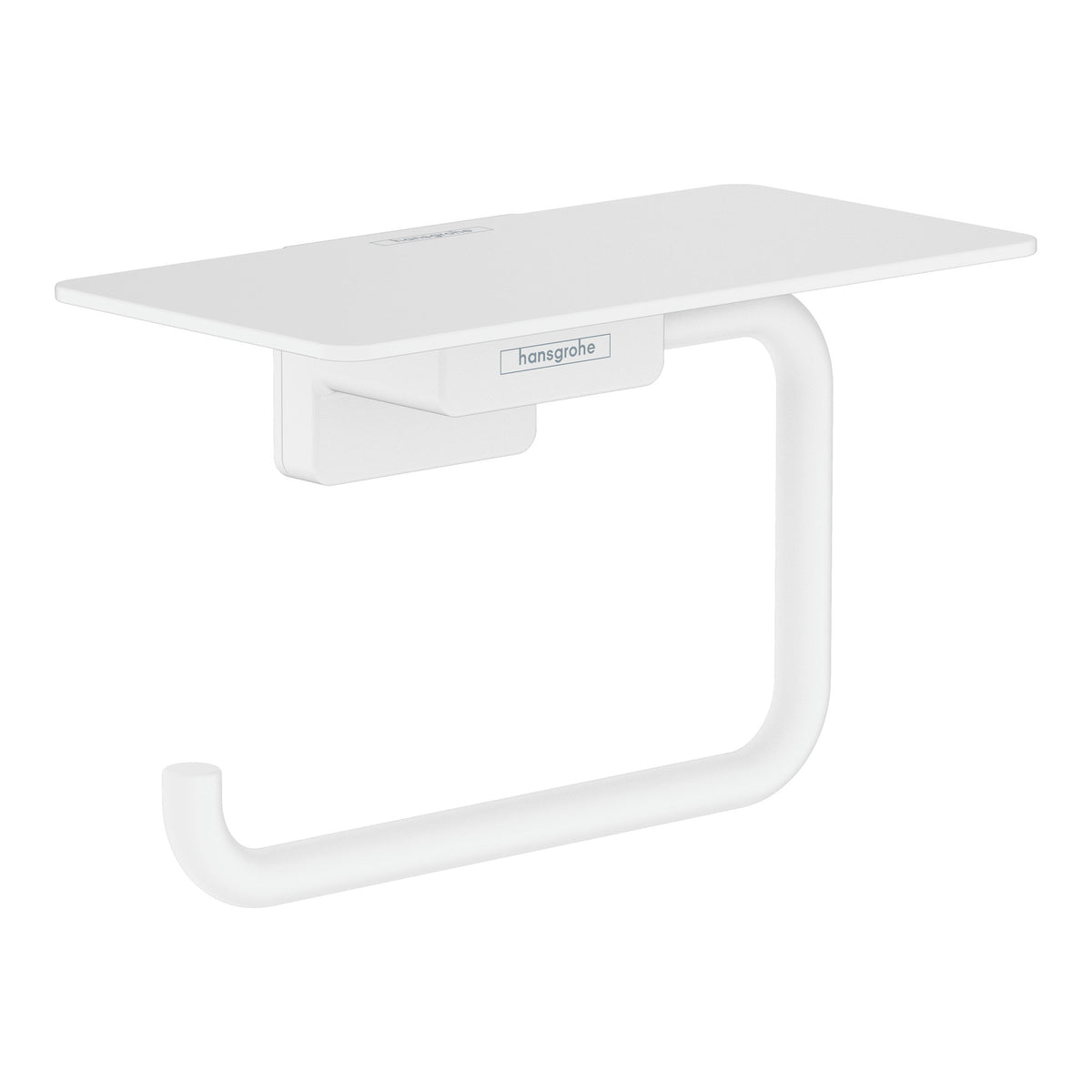 Hansgrohe AddStoris Q Toilet paper holder with shelf Matt White 41772700.jpg
