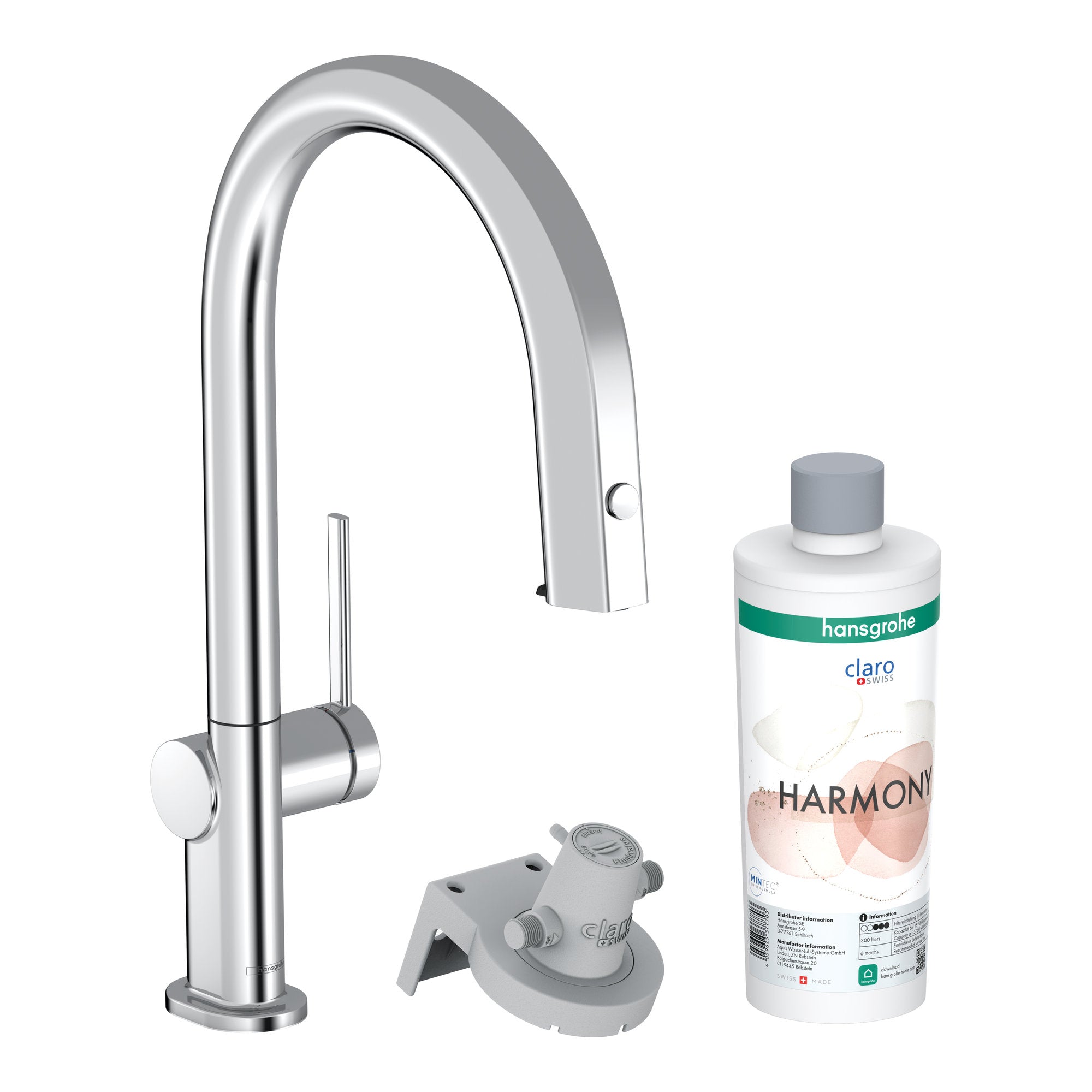 Hansgrohe Aqittura M91 FilterSystem 210 pull out spout 1jet sBox starter set Chrome 76800000