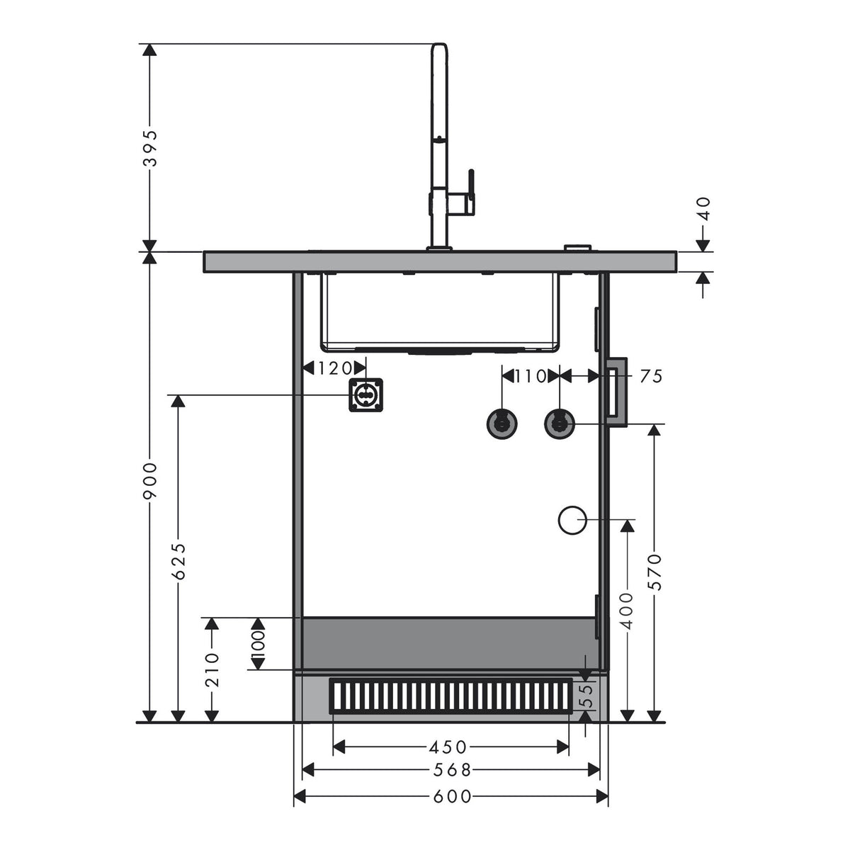 Hansgrohe-Aqittura-M91-SodaSystem-210-pull-out-spout-1jet-sBox-76836-technical-04