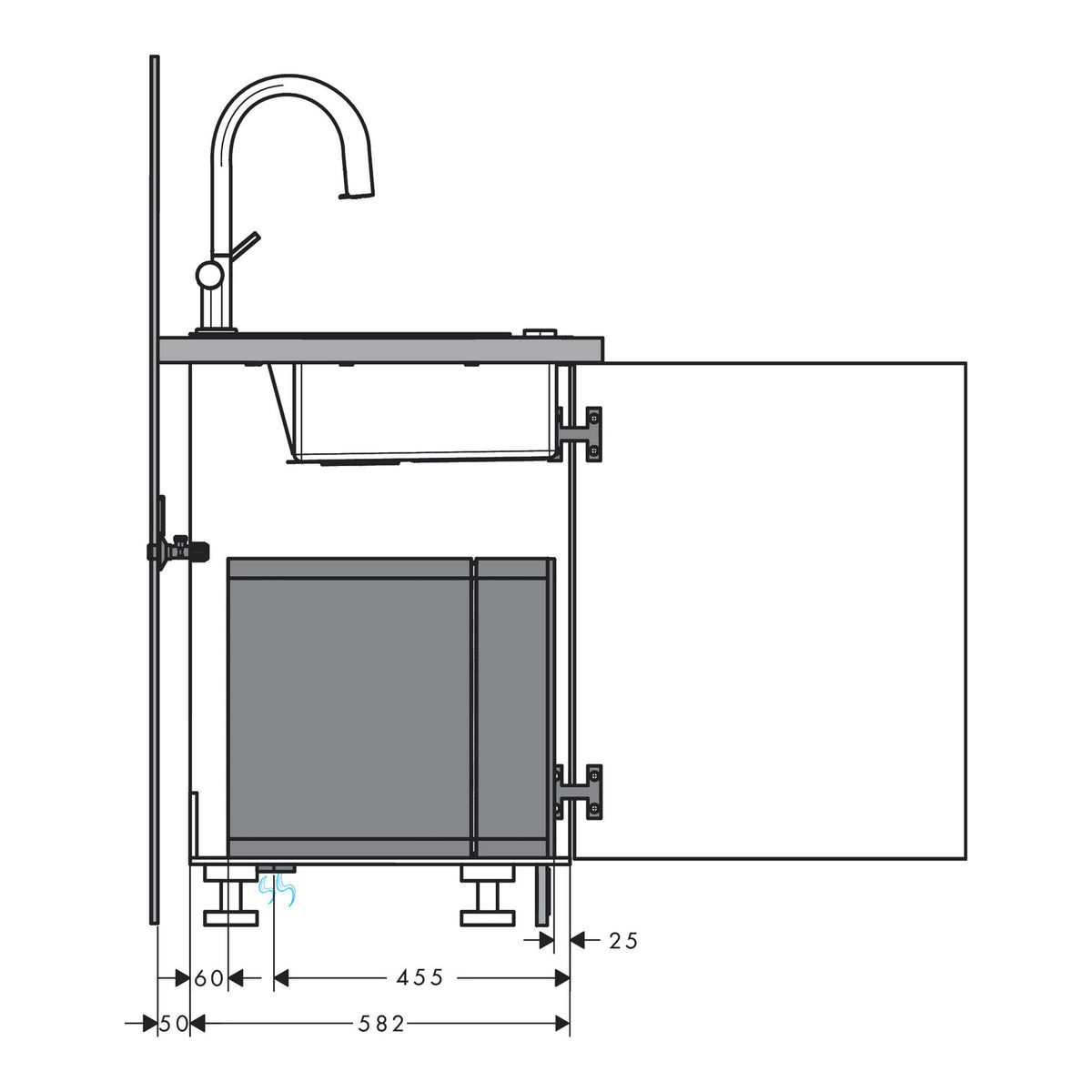 Hansgrohe-Aqittura-M91-SodaSystem-210-pull-out-spout-1jet-sBox-76836-technical-05