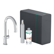 Hansgrohe Aqittura M91 SodaSystem 210 pull out spout 1jet sBox lite starter set Chrome 76839000.jpg