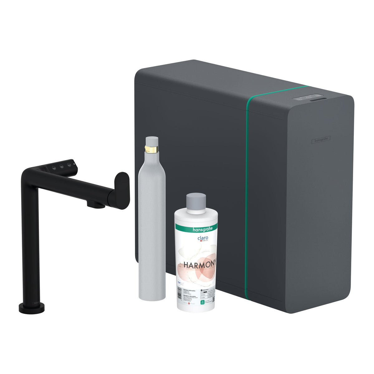 Hansgrohe Aqittura M91 SodaSystem 240 1jet starter set Matt Black 76810670.jpg