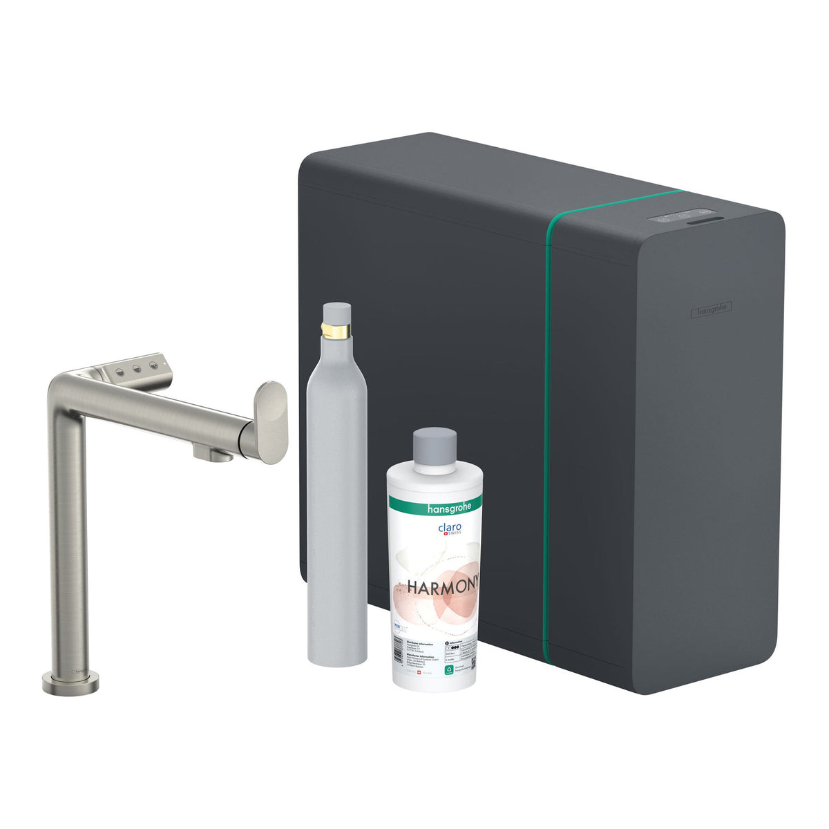 Hansgrohe Aqittura M91 SodaSystem 240 1jet starter set Stainless Steel Finish 76810800.jpg