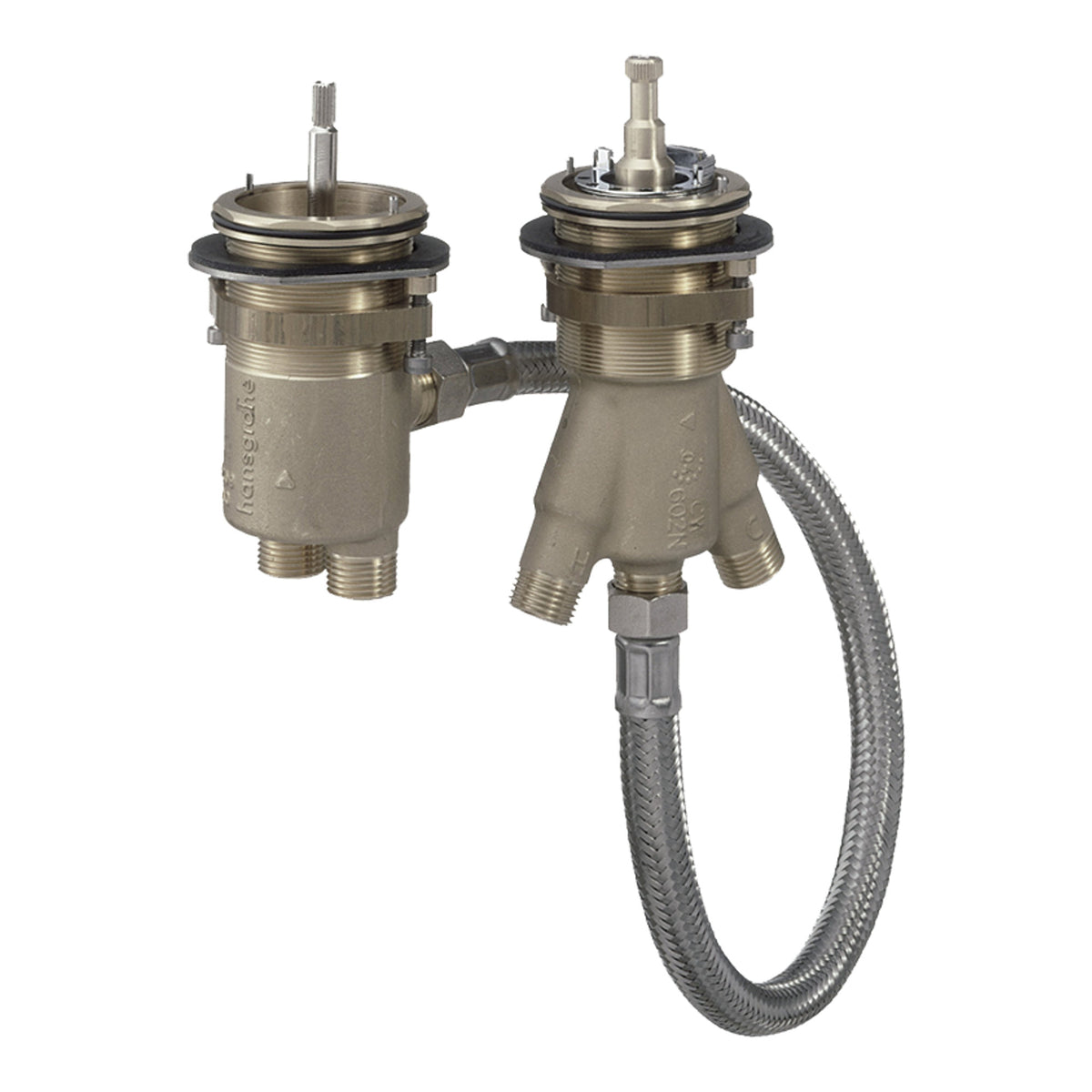 Hansgrohe Basic set for 2 hole rim mounted thermostat 13550180.jpg