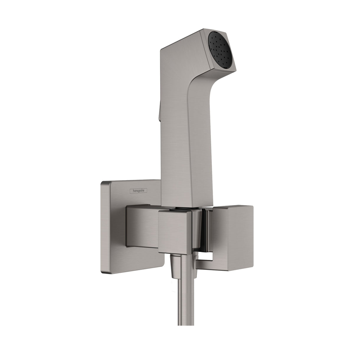 Hansgrohe-Bidette-hand-shower-1jet-E-EcoSmart-for-cold-water-with-shower-holder-and-hose-125-cm-Brushed-Black-Chrome-29231340