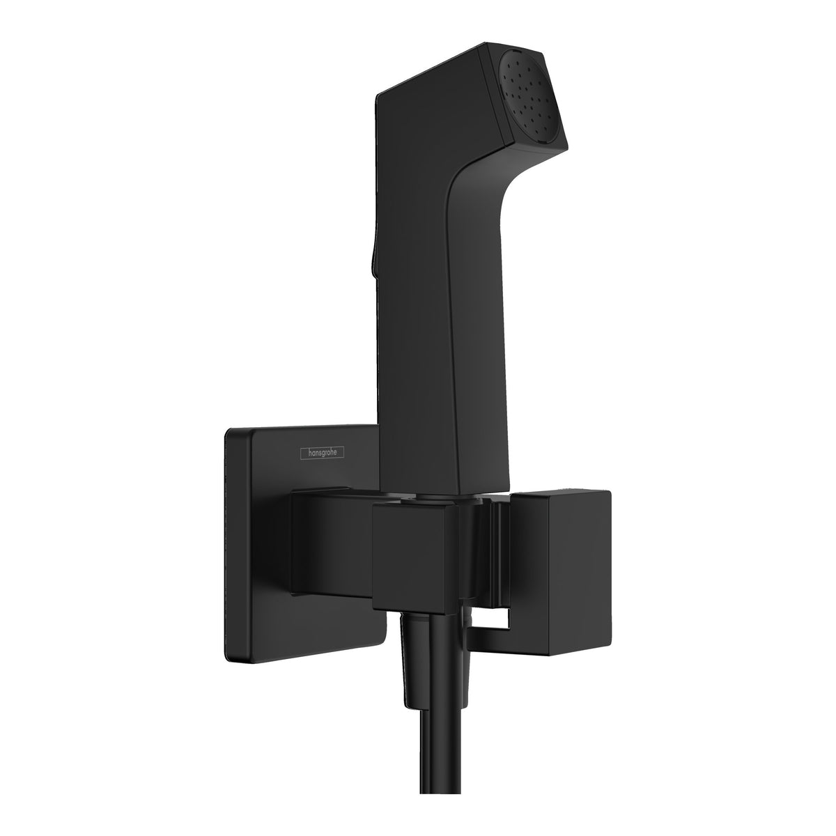 Hansgrohe Bidette hand shower 1jet E EcoSmart for warm water with shower holder and shower hose 125 cm Matt Black 29233670.jpg