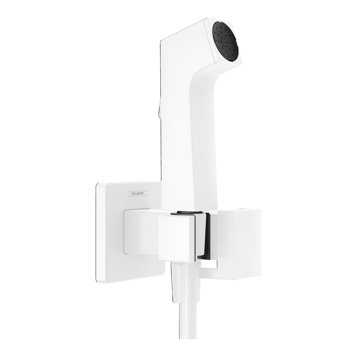 Hansgrohe Bidette hand shower 1jet E EcoSmart for warm water with shower holder and shower hose 125 cm Matt White 29233700.jpg
