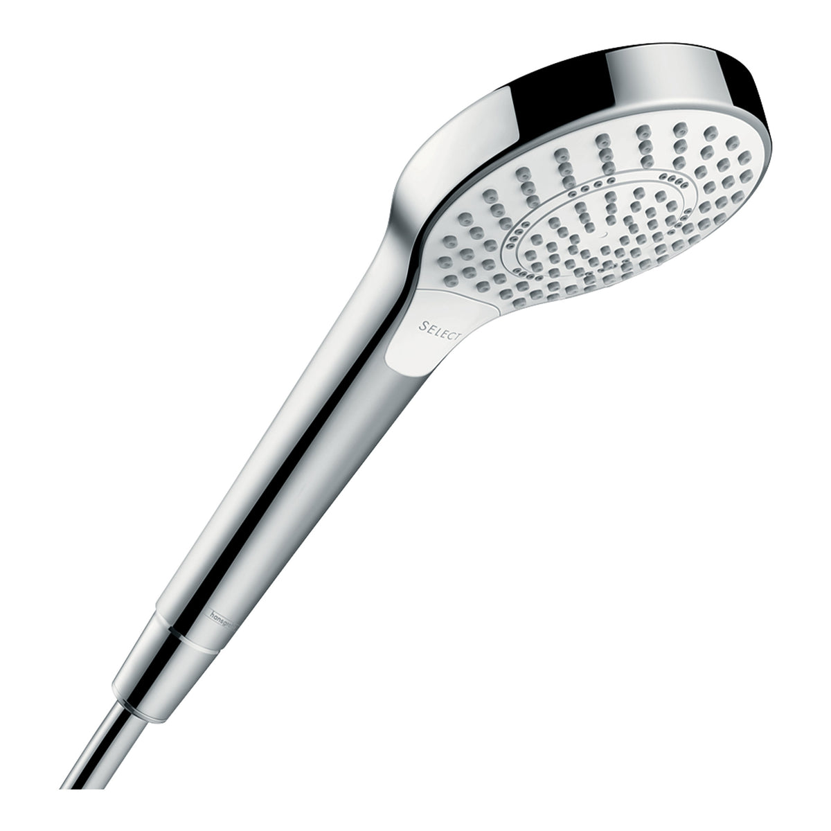 מזלף יד 110 Multi עם 3 מצבי זרימה הנס גרואה Hansgrohe Croma Select S Hand shower 110 Multi – White/Chrome – מק״ט 26801407