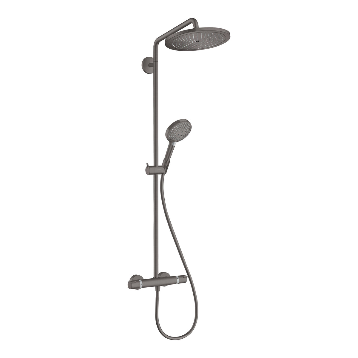Hansgrohe Croma Select S Showerpipe 280 1jet with thermostat and hand shower Raindance Select S 120 3jet Brushed Black Chrome 26890340.jpg