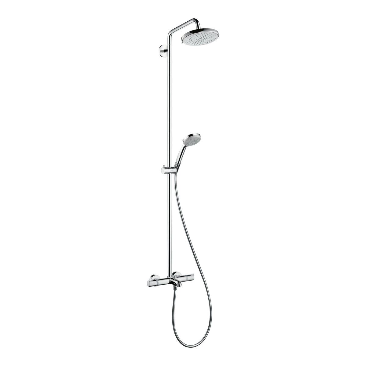 Hansgrohe Croma Showerpipe 220 1jet with bath thermostat Chrome 27223000.jpg