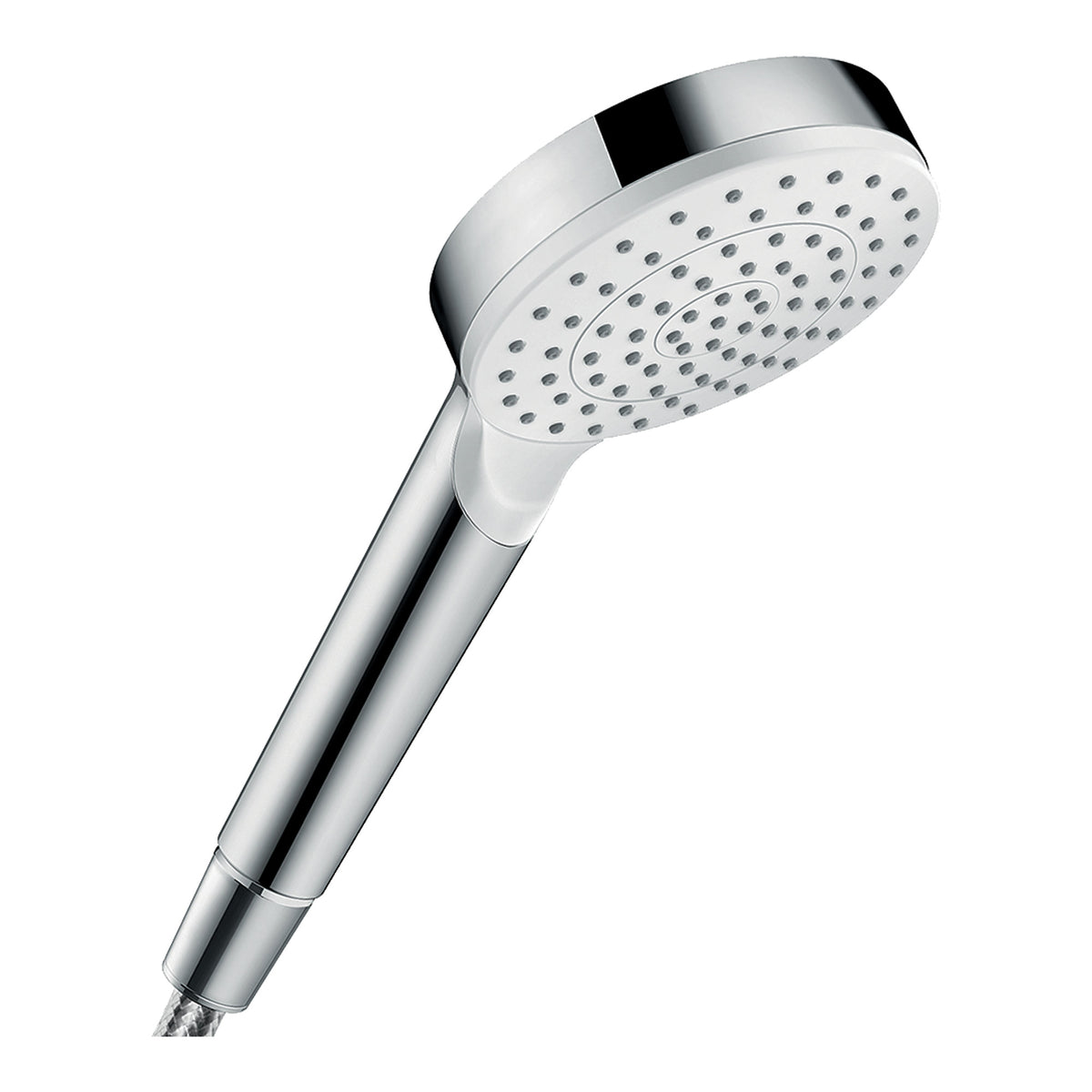 Hansgrohe Crometta Hand shower 100 1jet EcoSmart White Chrome 26333400.jpg