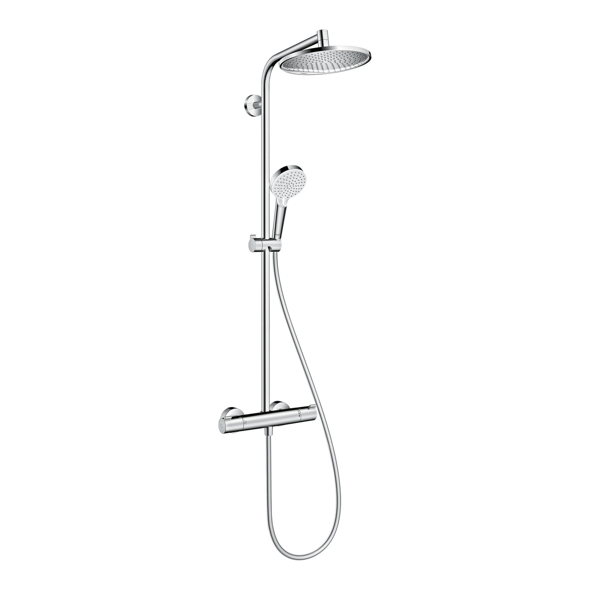 Hansgrohe Crometta S Showerpipe 240 1jet EcoSmart with thermostat Chrome 27268000.jpg