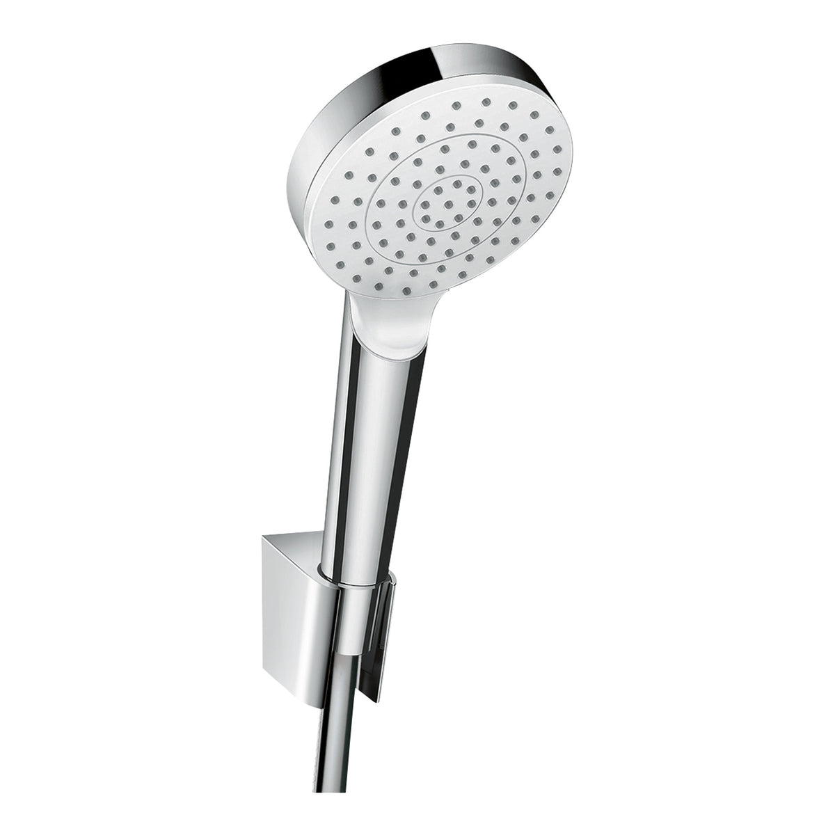 Hansgrohe Crometta Shower holder set 100 1jet EcoSmart with shower hose 160 cm White Chrome 26569400.jpg