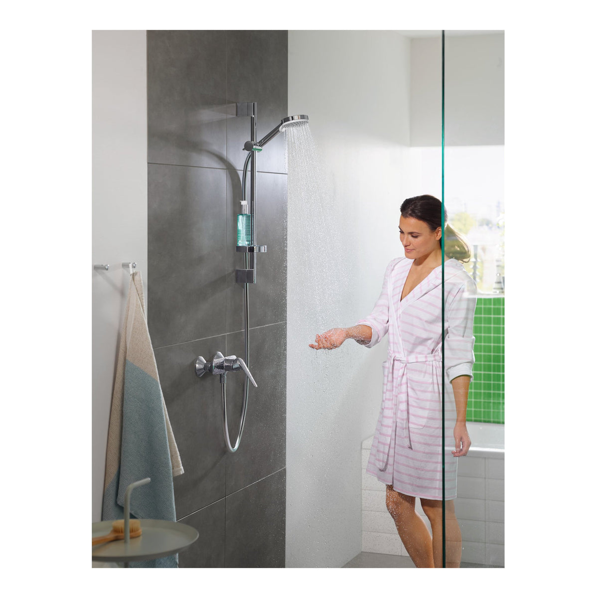 Hansgrohe-Crometta-Shower-set-100-Vario-with-shower-bar-65-cm-and-soap-dish-White-Chrome-26553400-02