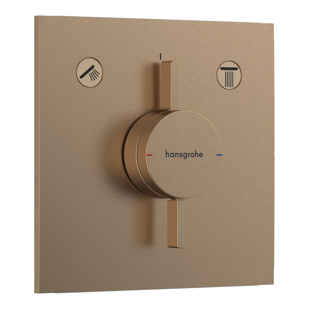 Hansgrohe DuoTurn E Mixer for concealed installation for 2 functions Brushed Bronze 75417140.jpg