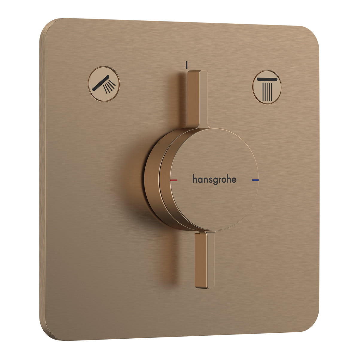 Hansgrohe DuoTurn Q Mixer for concealed installation for 2 functions Brushed Bronze 75414140.jpg
