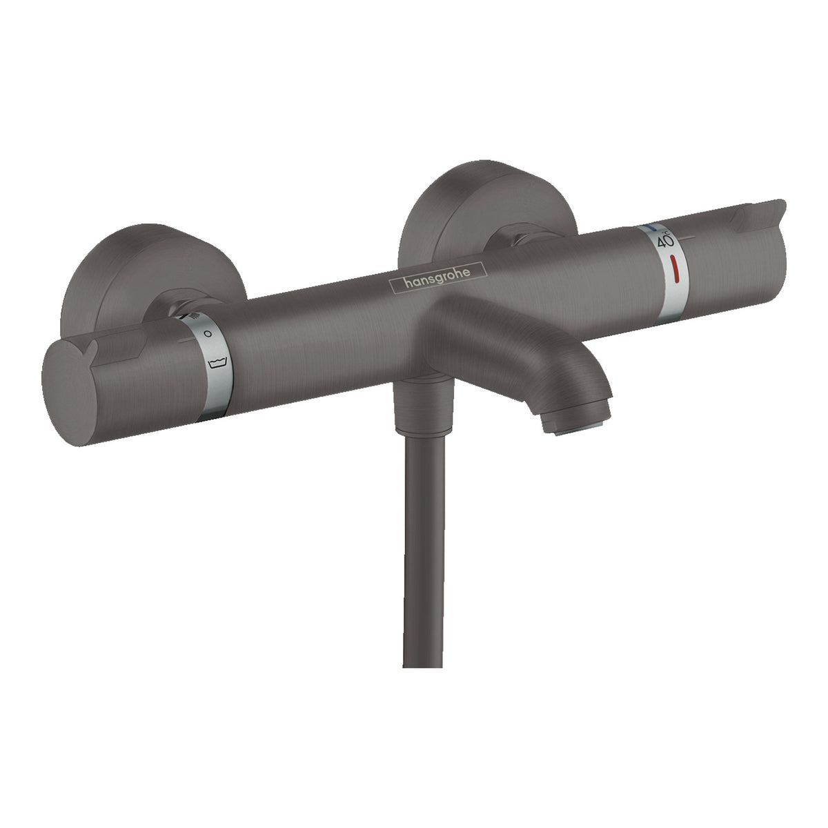 Hansgrohe Ecostat Comfort Bath thermostat for exposed installation Brushed Black Chrome 13114340.jpg