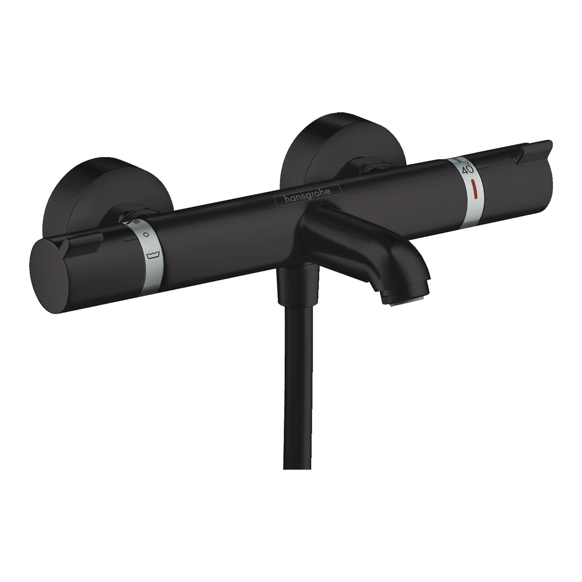 Hansgrohe Ecostat Comfort Bath thermostat for exposed installation Matt Black 13114670.jpg