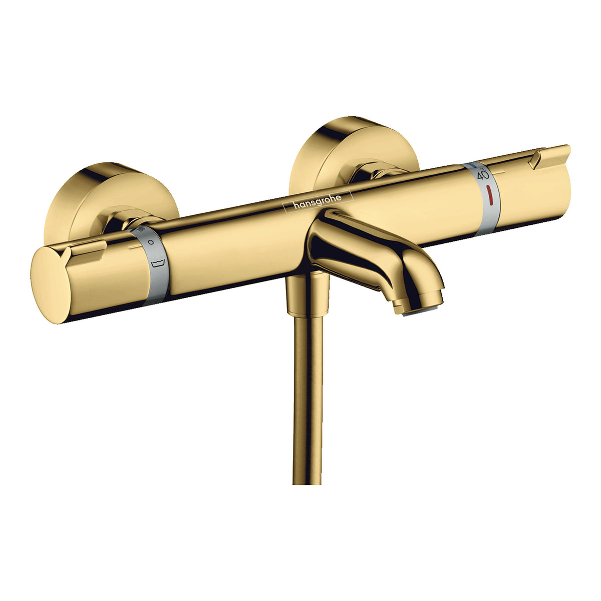 Hansgrohe Ecostat Comfort Bath thermostat for exposed installation Polished Gold Optic 13114990.jpg