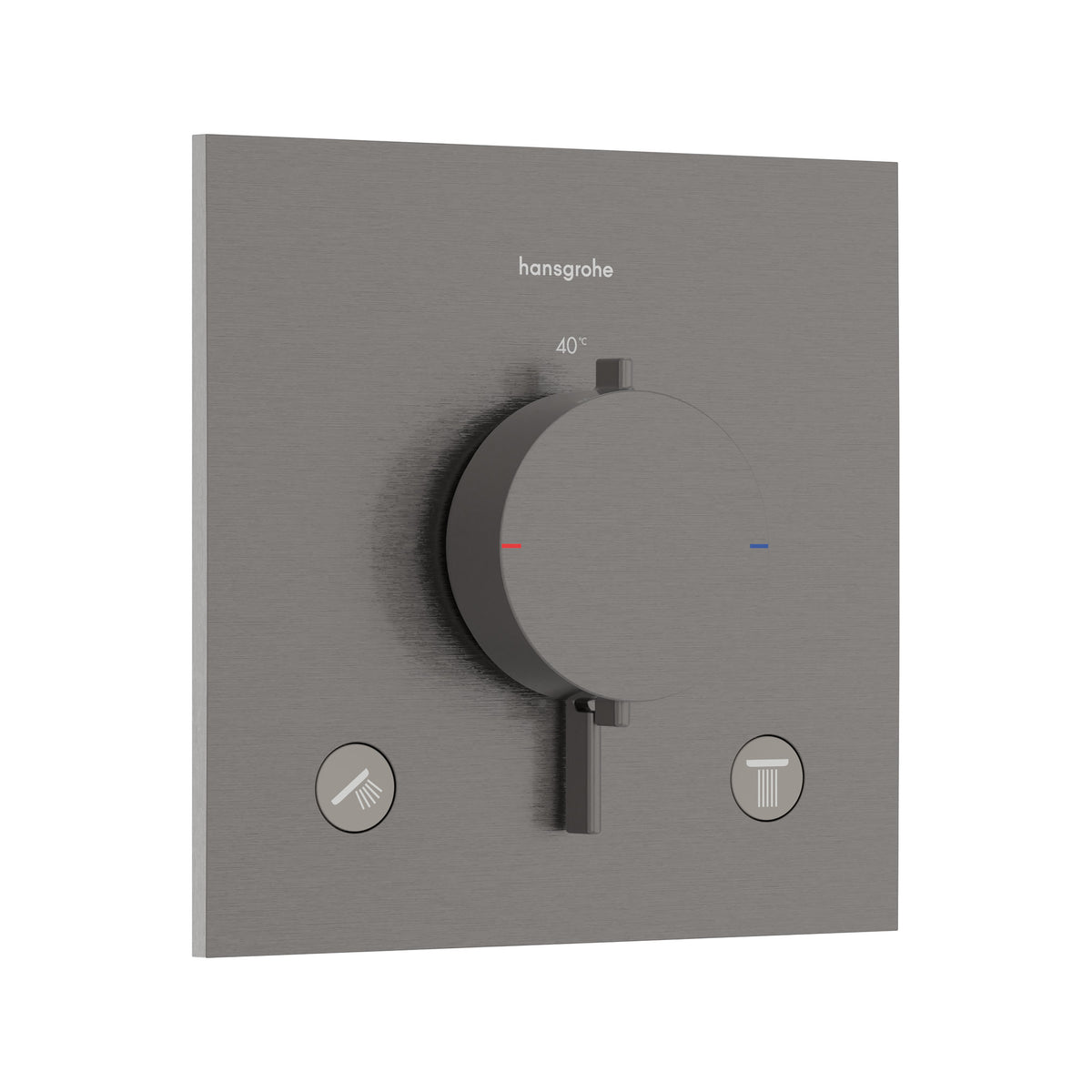 Hansgrohe Ecostat Comfort E Thermostat for concealed installation for 1 function Brushed Black Chrome 33711340.jpg