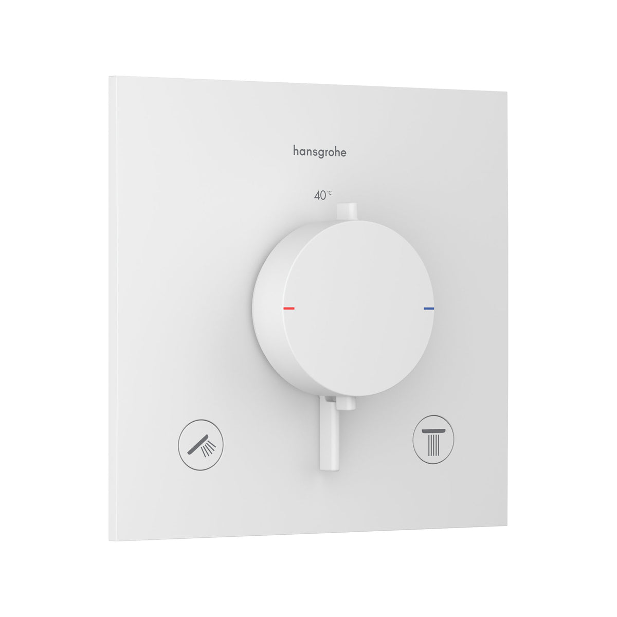 Hansgrohe Ecostat Comfort E Thermostat for concealed installation for 1 function Matt White 33711700.jpg