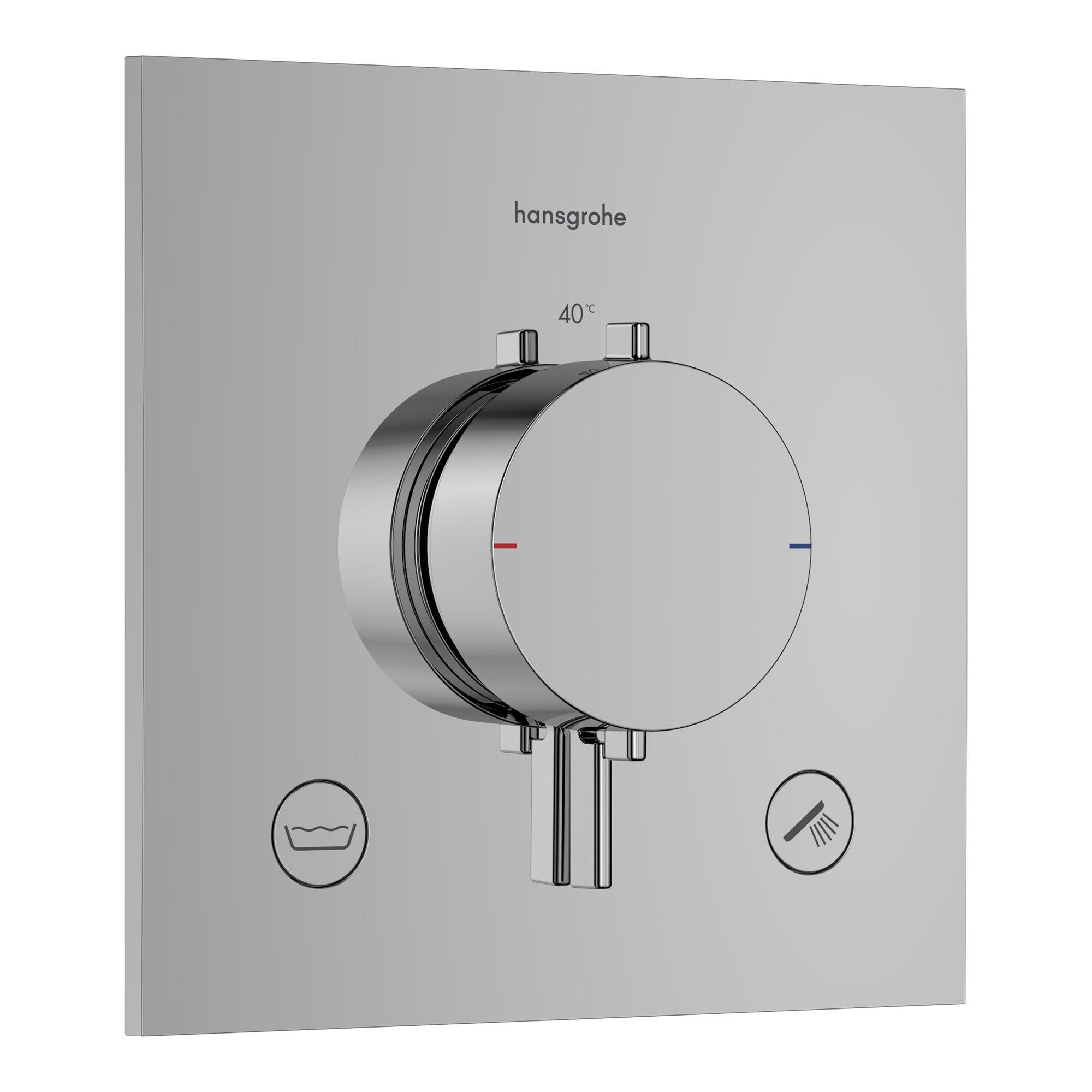 Hansgrohe Ecostat Comfort E Thermostat for concealed installation for 2 functions with integrated security combination according to EN1717 Chrome 33716000.jpg
