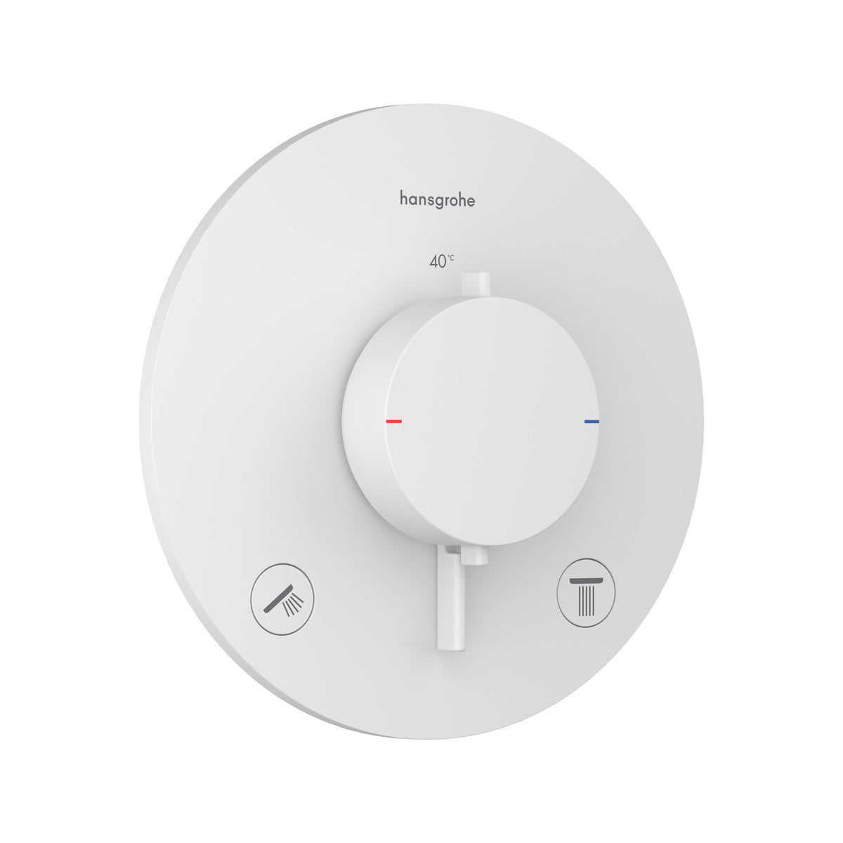 Hansgrohe Ecostat Comfort S Thermostat for concealed installation for 1 function Matt White 33715700.jpg
