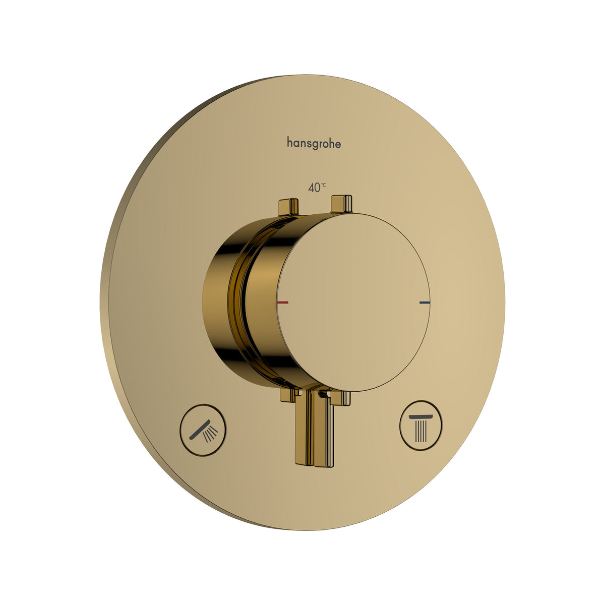 Hansgrohe Ecostat Comfort S Thermostat for concealed installation for 1 function Polished Gold Optic 33715990.jpg